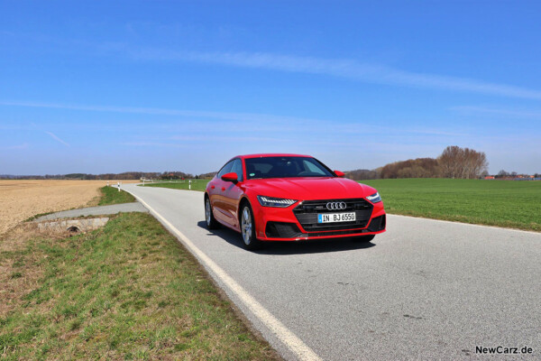 Audi A7 Sportback on road