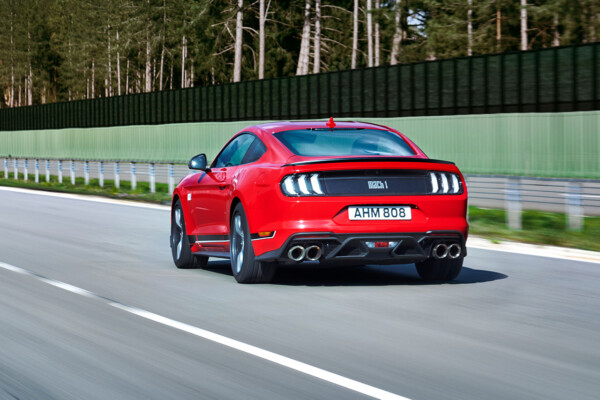 Ford Mustang Mach 1 on track