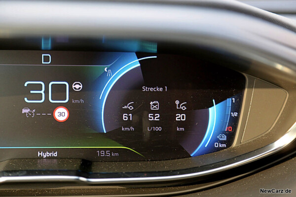 Sparrunde Verbrauch Peugeot 3008 Hybrid4