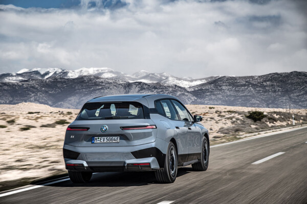 BMW iX on road