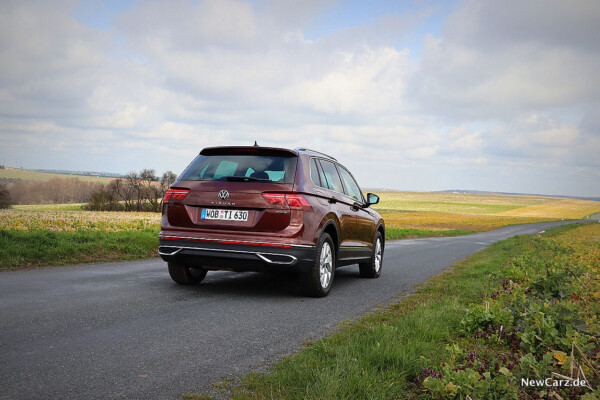 VW Tiguan Facelift schräg hinten rechts