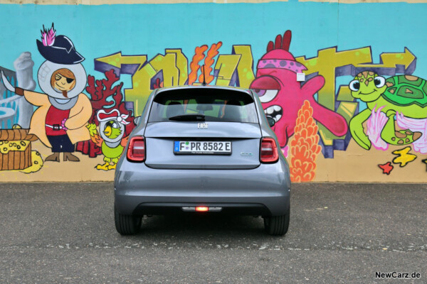 Fiat 500e Heck