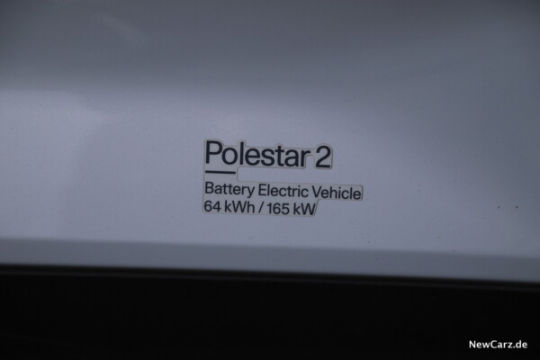 Polestar 2 Single Motor Aufkleber