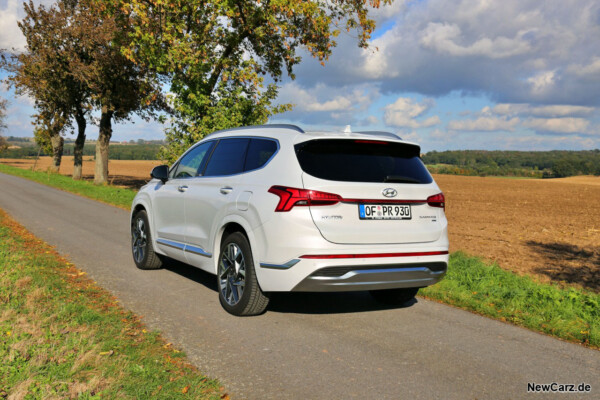 Hyundai Santa Fe Facelift schräg hinten links