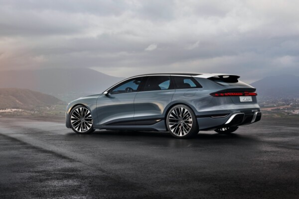 Audi A6 Avant e-tron concept on road