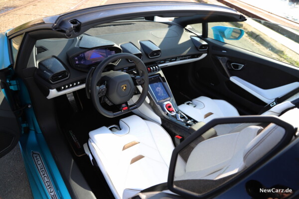 Lamborghini Huracán Evo Spyder Innenraum