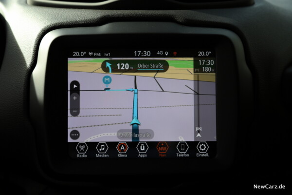 Jeep Renegade e-Hybrid Navigation