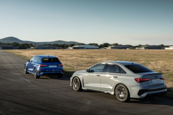 Audi RS 3 performance edition on track