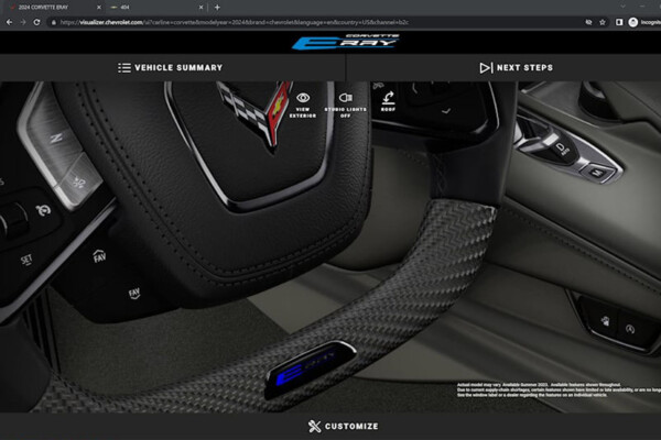 Interieur Corvette E-Ray