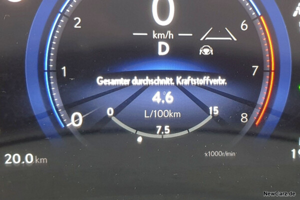 Sparrunde Verbrauch Lexus NX 350h