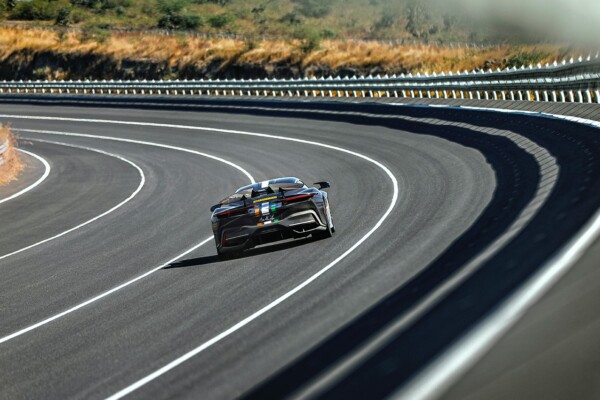 Pininfarina Battista on track