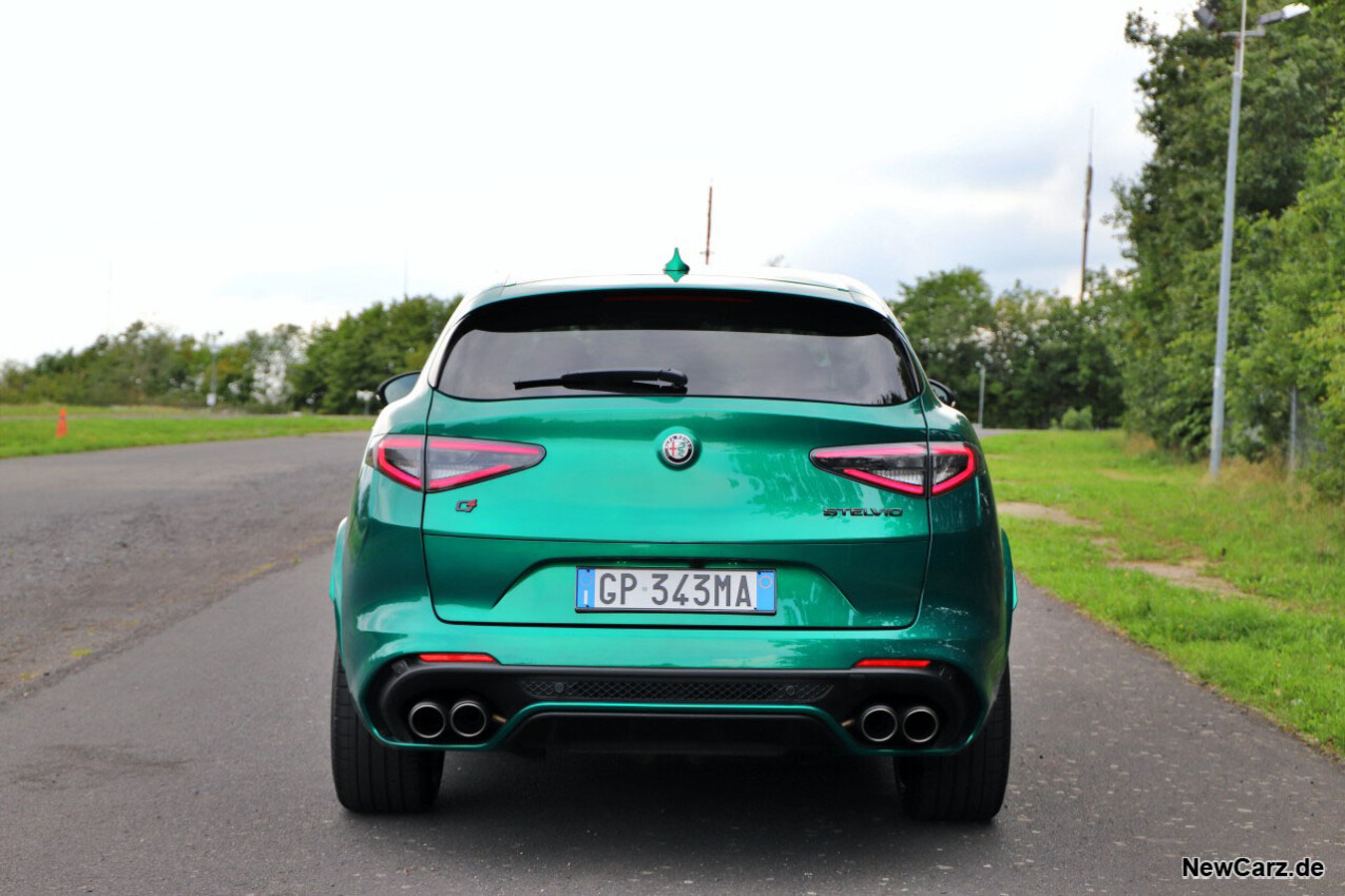 Alfa Romeo Stelvio Quadrofoglio Facelift Heck