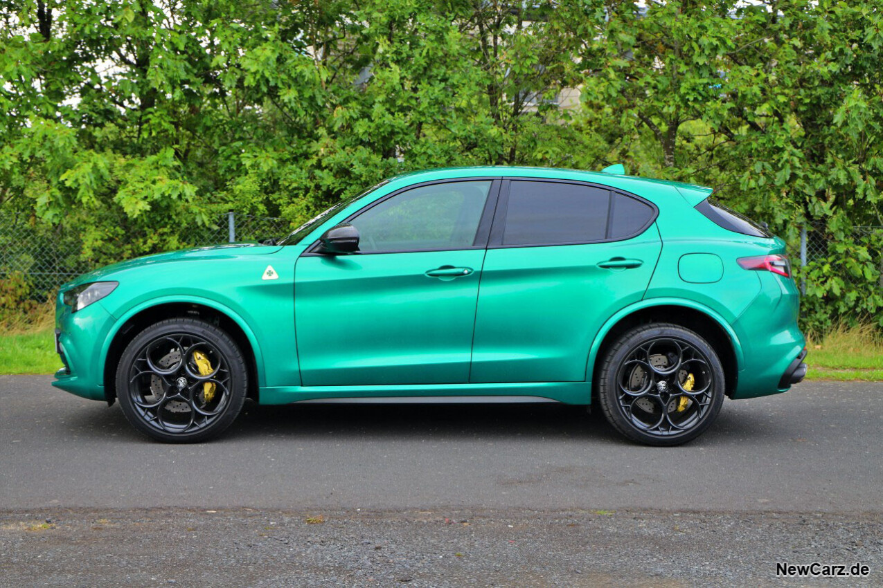 Alfa Romeo Stelvio Quadrofoglio Facelift Seite
