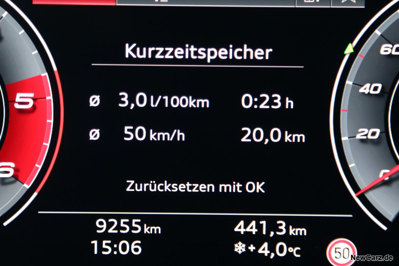 Sparrunde Verbrauch Audi A3 Sportback 30 TDI
