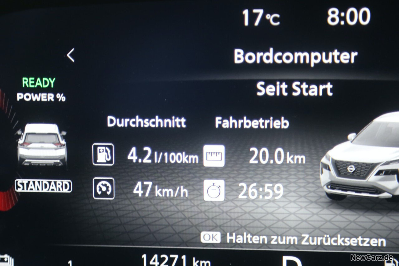 Sparrunde Verbrauch Nissan X-Trail e-Power