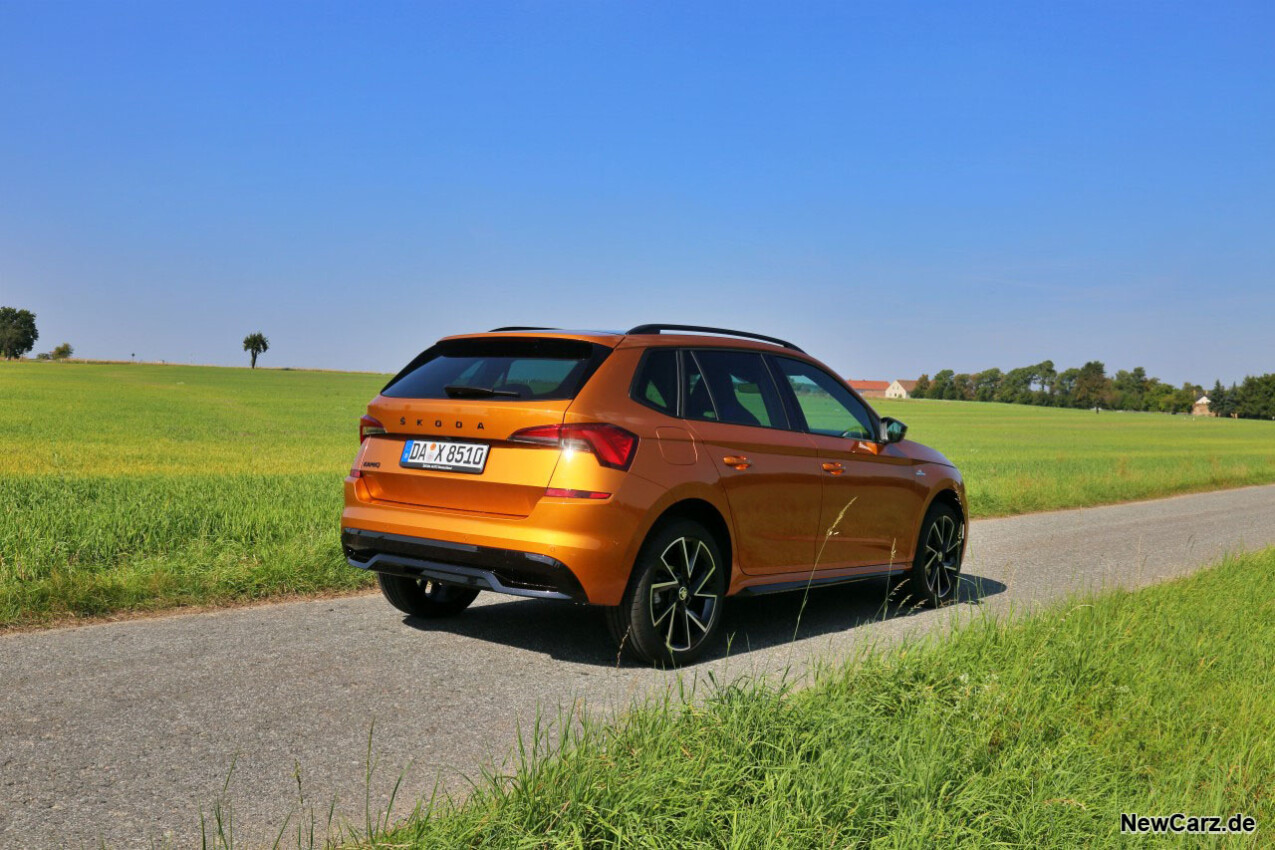 Skoda Kamiq Monte Carlo schräg hinten rechts