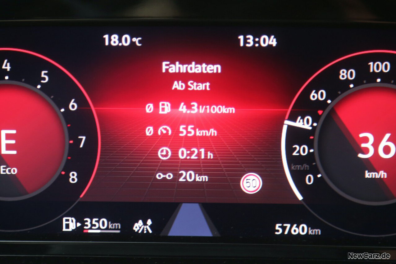 Sparrunde Verbrauch VW Golf Variant eTSI 110 kW