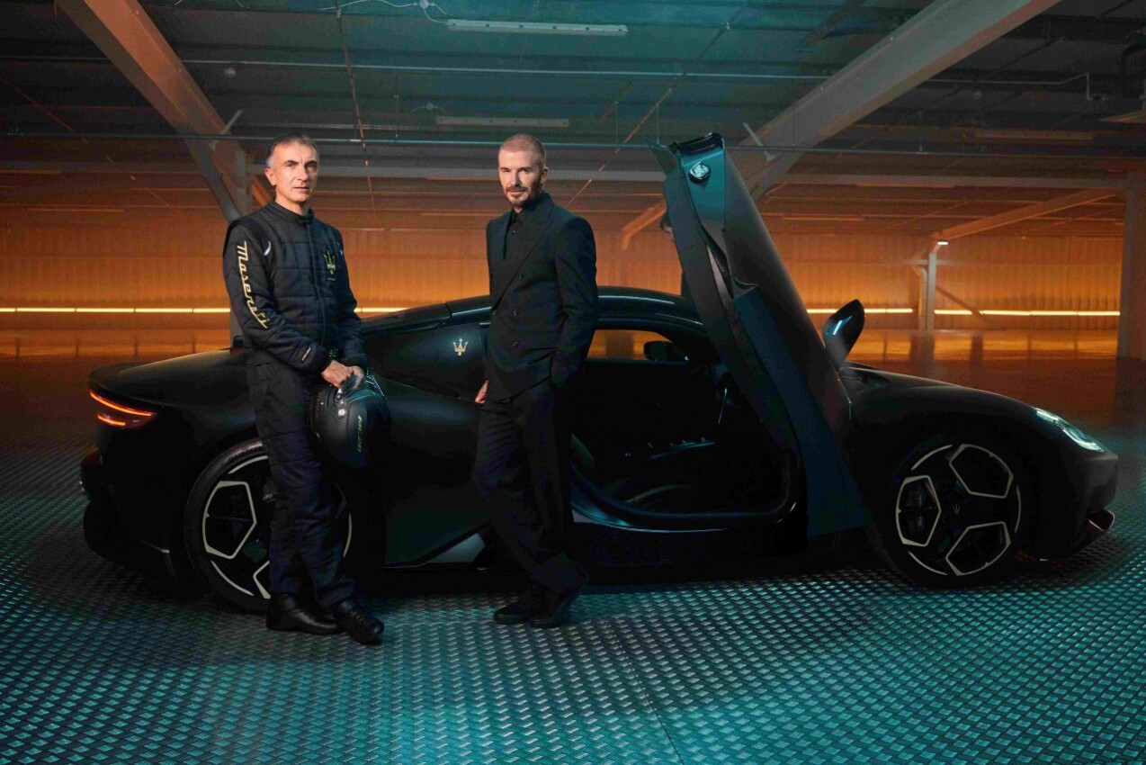 Maserati MC20 Notte mit Beckham und Bertolini