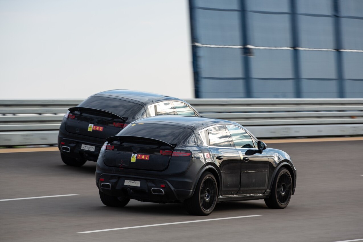 Porsche Macan on track