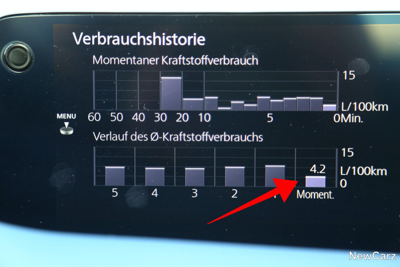 Sparrunde Verbrauch Mazda3 Fastback G 150