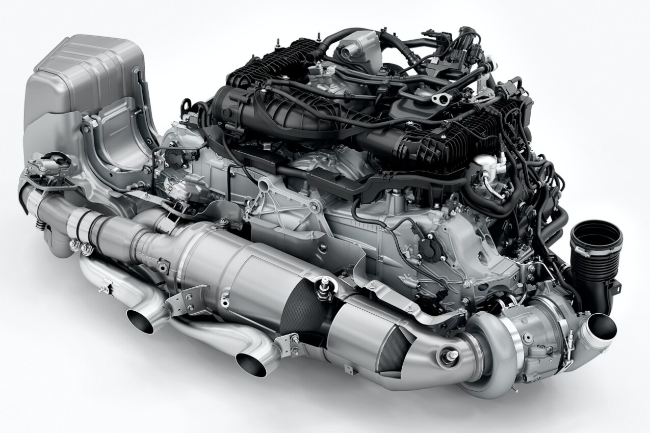 Motor des Porsche 911 Carrera GTS