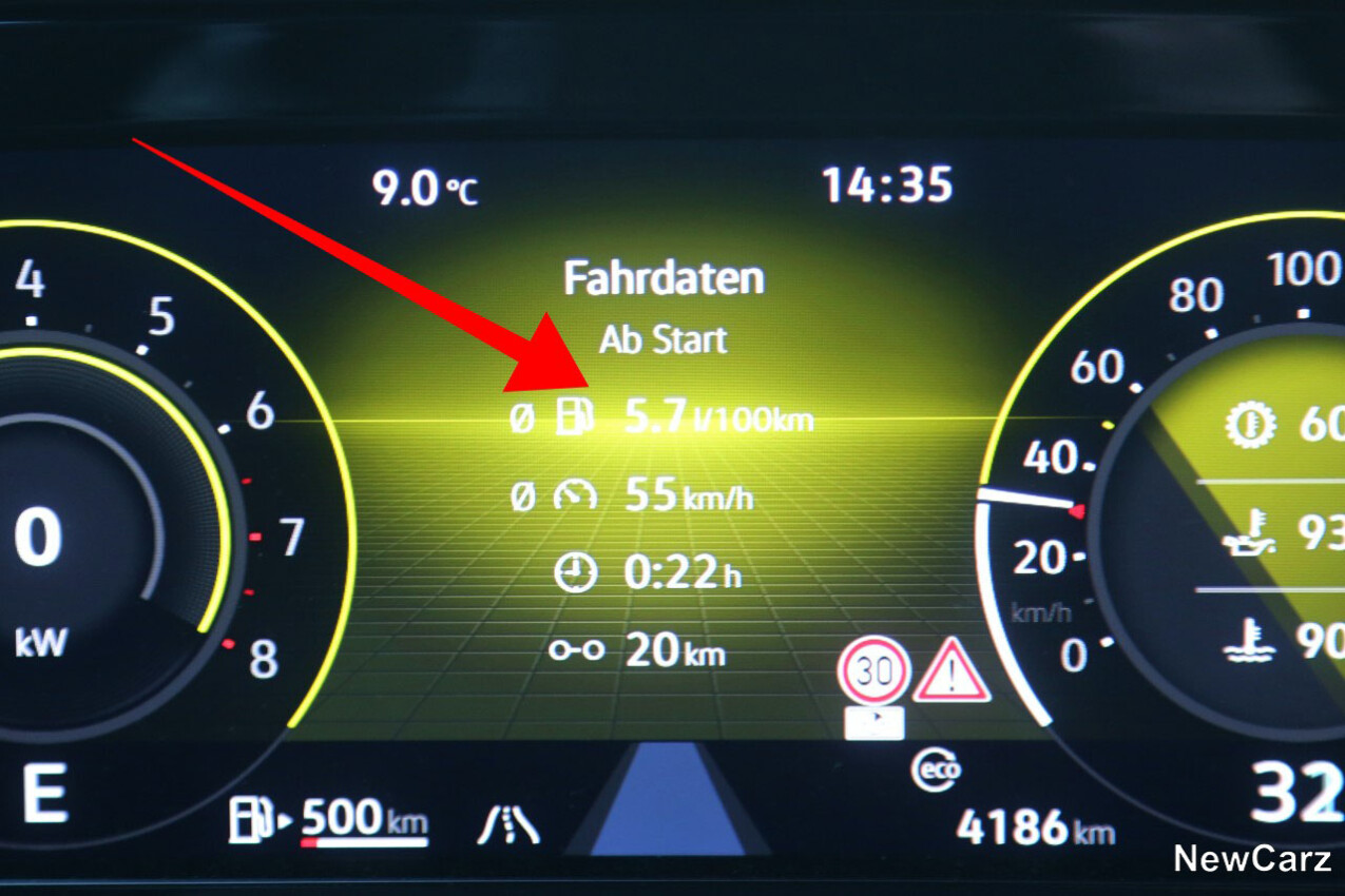 Sparrunde Verbrauch VW Golf R 333