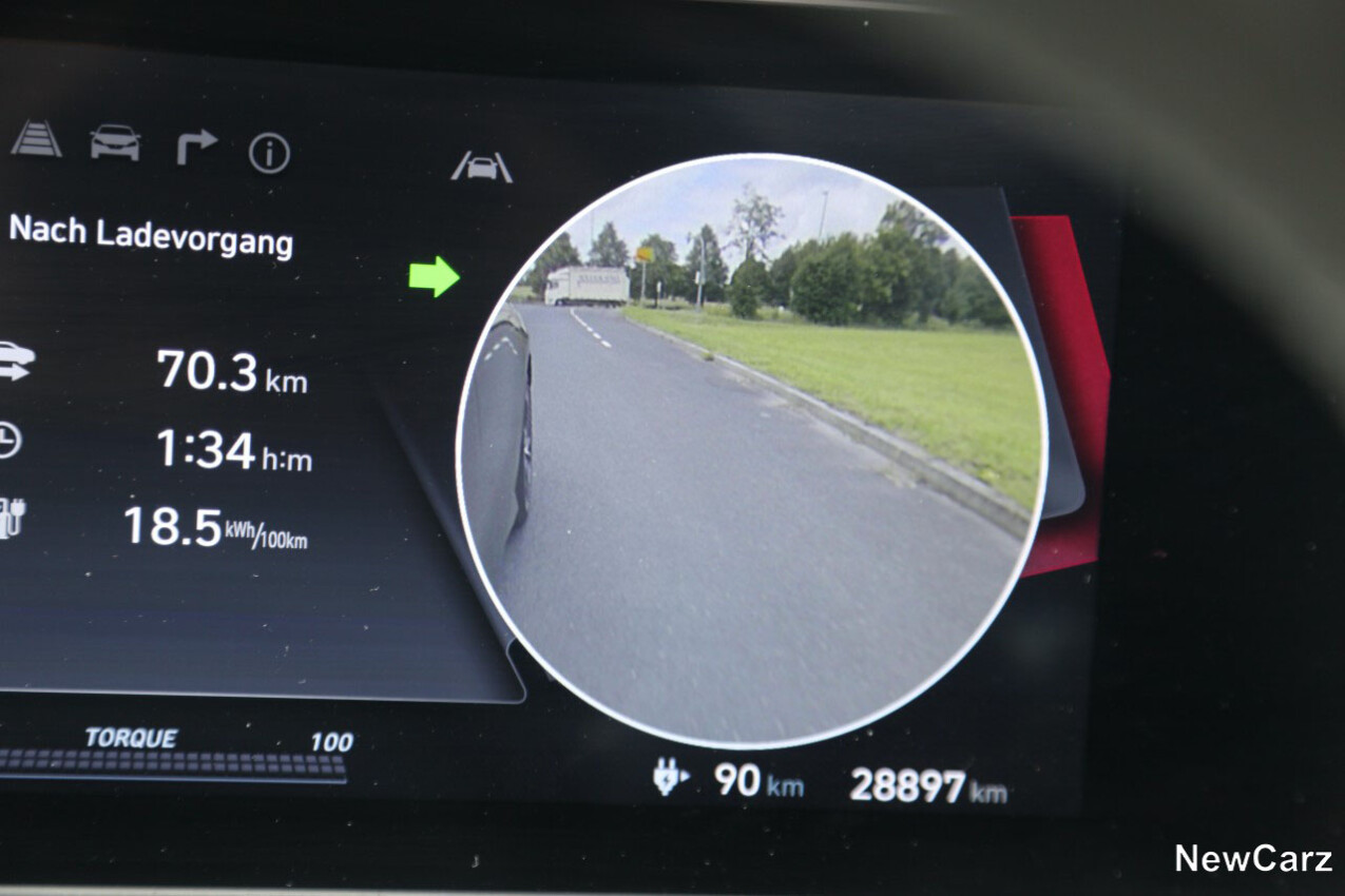 Rotwinkel-Monitor im Hyundai IONIQ 6