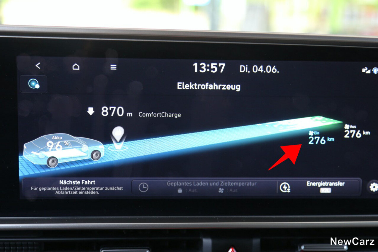 Reichweitenanzeige Hyundai IONIQ 6