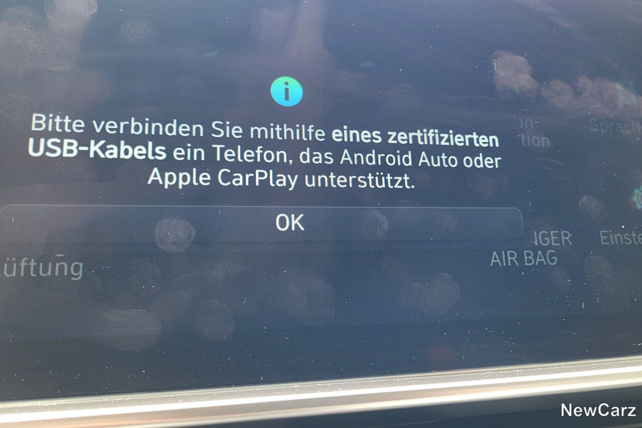 Android Auto mit Kabel im Hyundai IONIQ 6