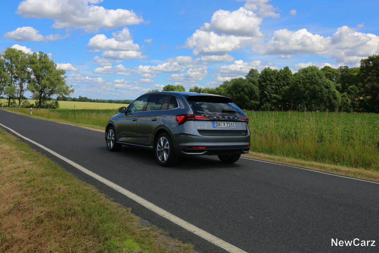 Skoda Scala Facelift schräg hinten links