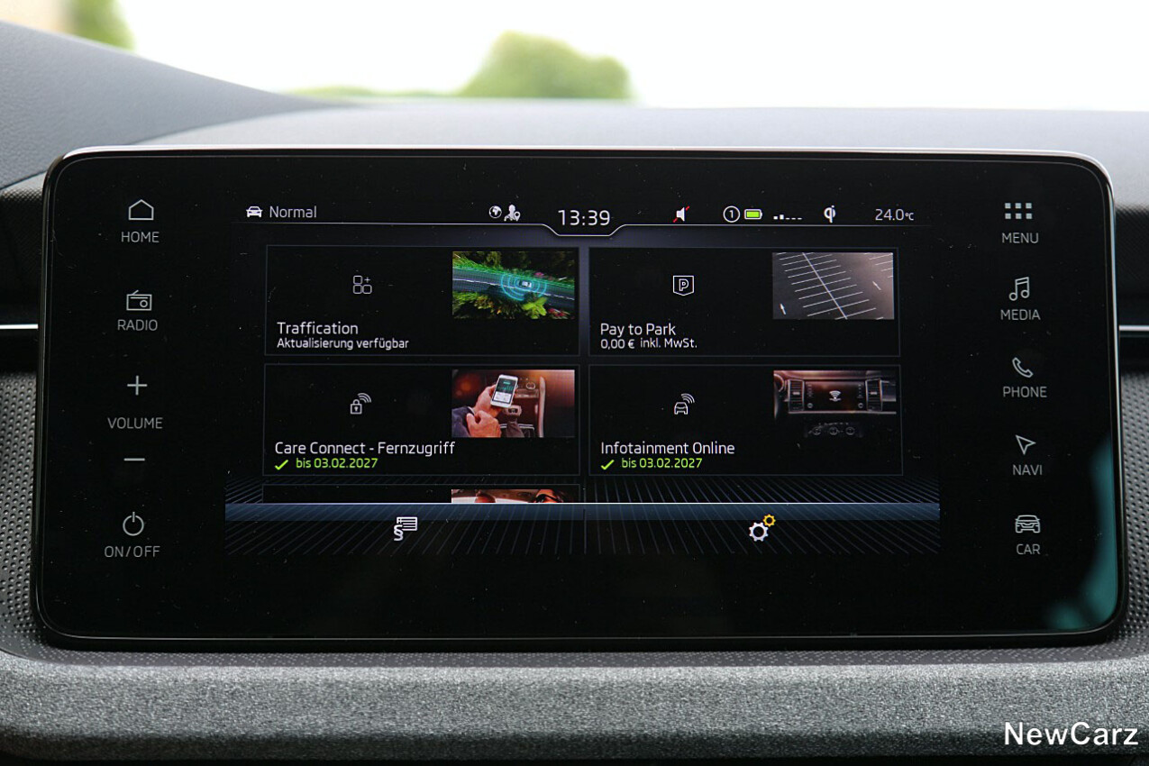 Online Dienste Skoda Scala Facelift