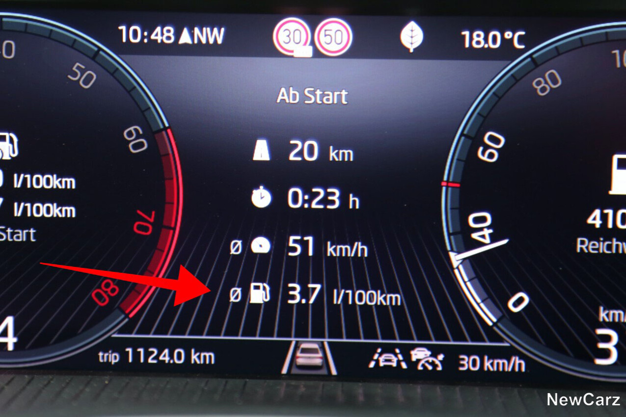 Sparrunde Verbrauch Skoda Scala Facelift 1.0 TSI 85 kW