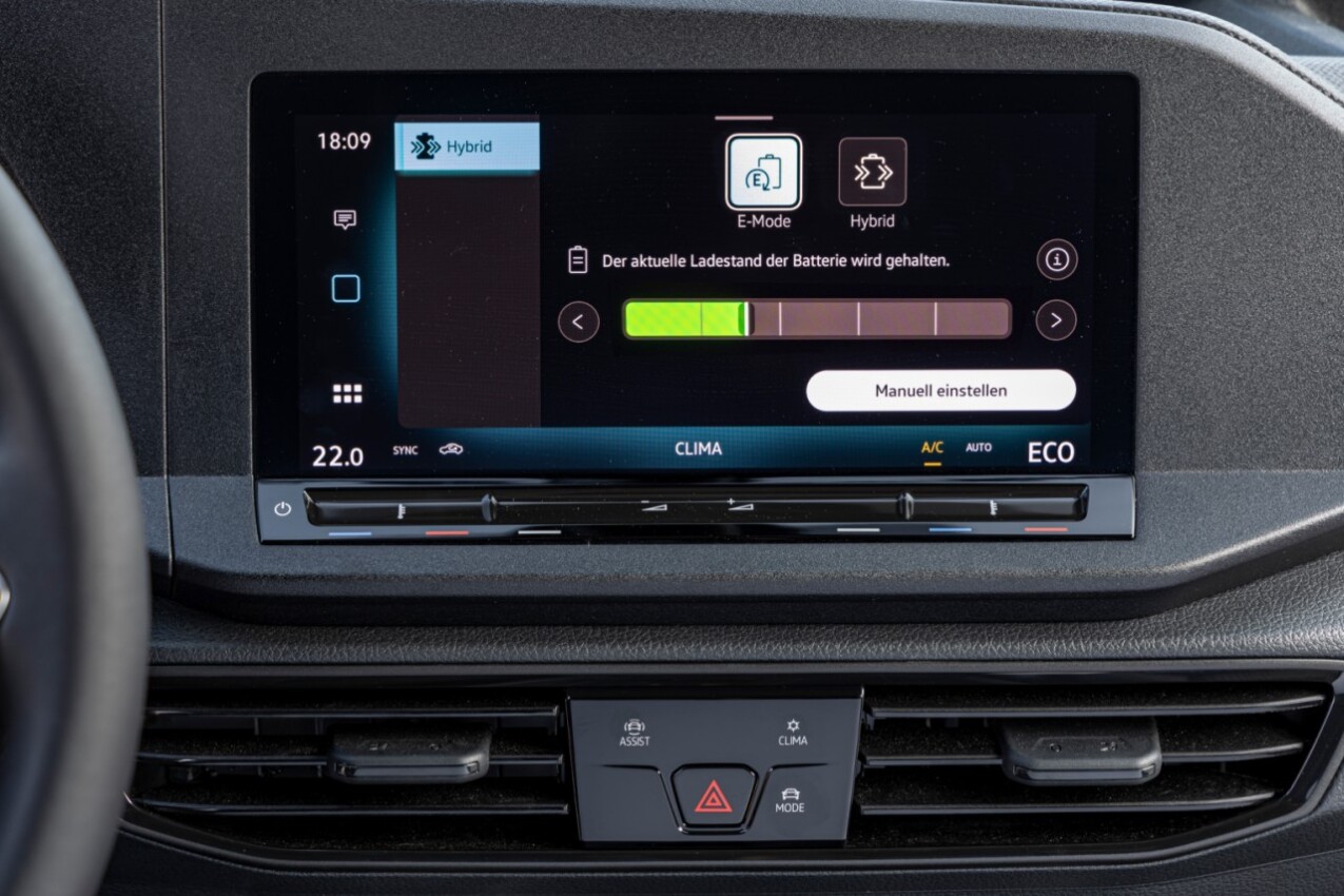 Infobildschirm VW Caddy Flexible eHybrid