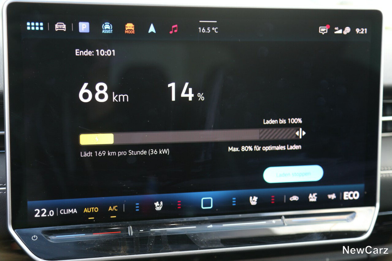 Ladevorgang Beginn VW ID.7 Pro S