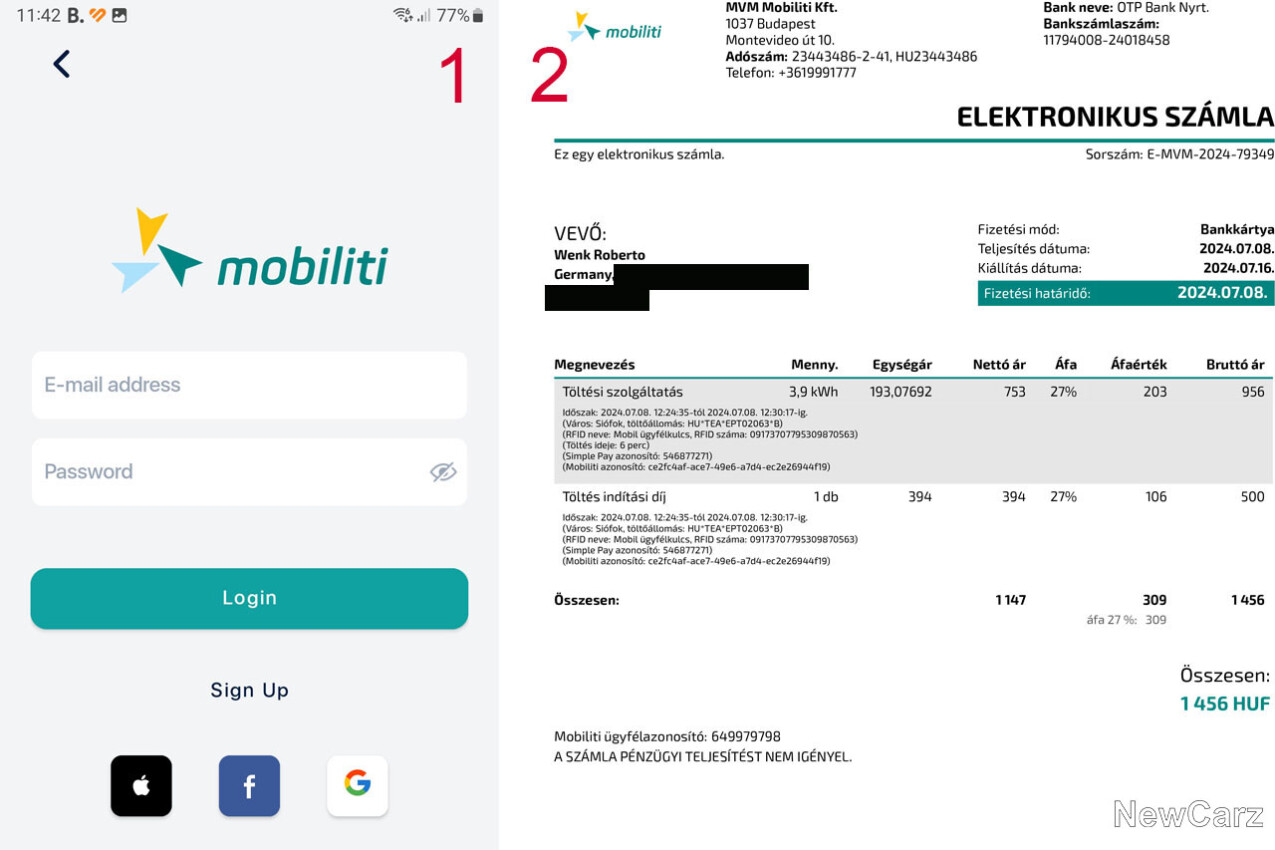 Ladeinfrastruktur in Osteuropa mobiliti-App Ungarn