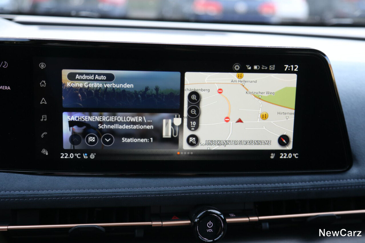 Nissan Ariya Evolve+ Pack Zentralbildschirm
