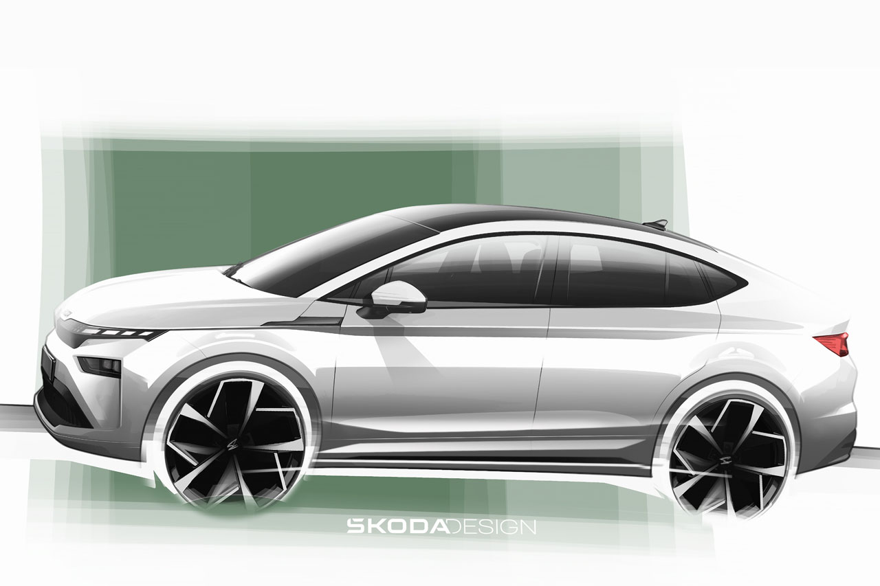 Skoda Enyaq 2 Entwurfskizze