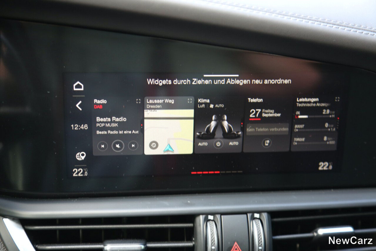 Alfa Romeo Giulia Quadrifoglio Zentralbildschirm