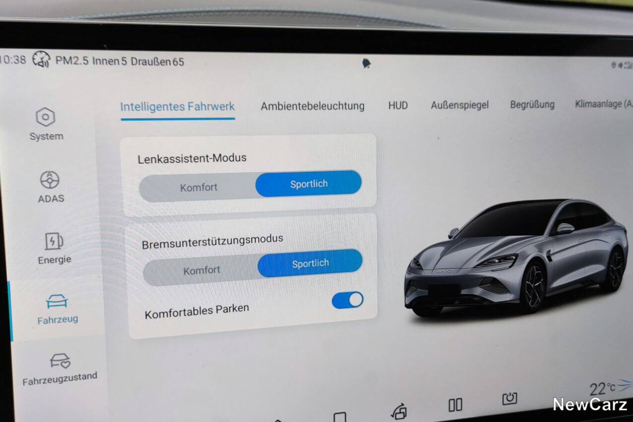 BYD Seal AWD Lenkeinstellung