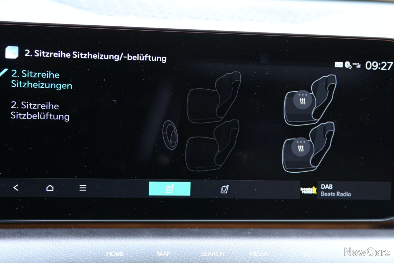 Kia EV9 Steuerung Sitzklima