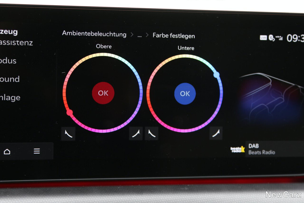 Kia EV9 Steuerung Ambientelicht