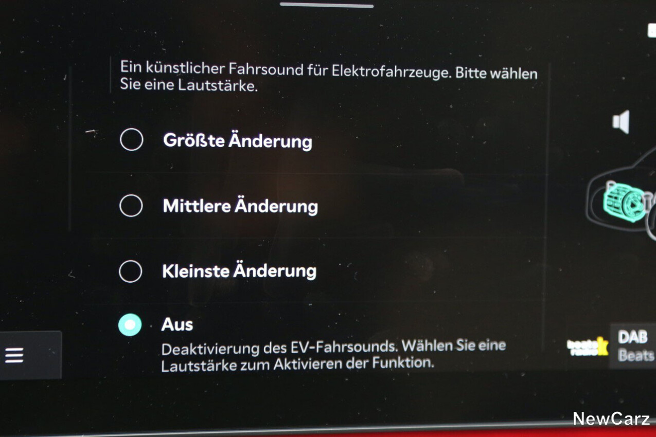 Kia EV9 Motorensoundeinstellung