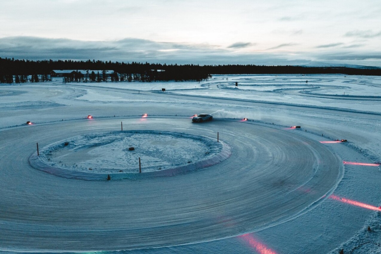 Porsche Taycan Drift Parcours