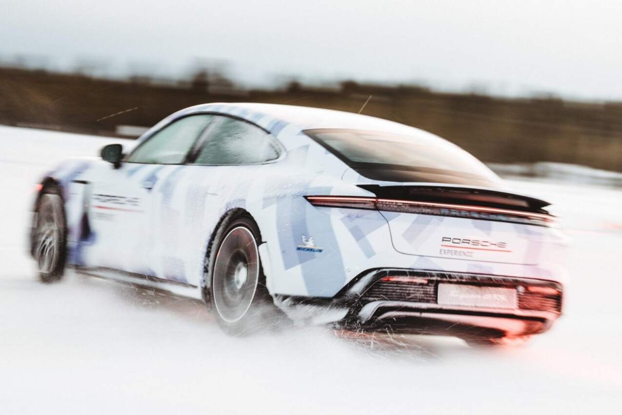 Porsche Taycan GTS on Ice