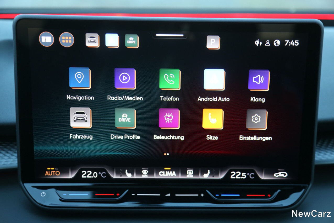Cupra Terramar VZ 4Drive Zentralbildschirm