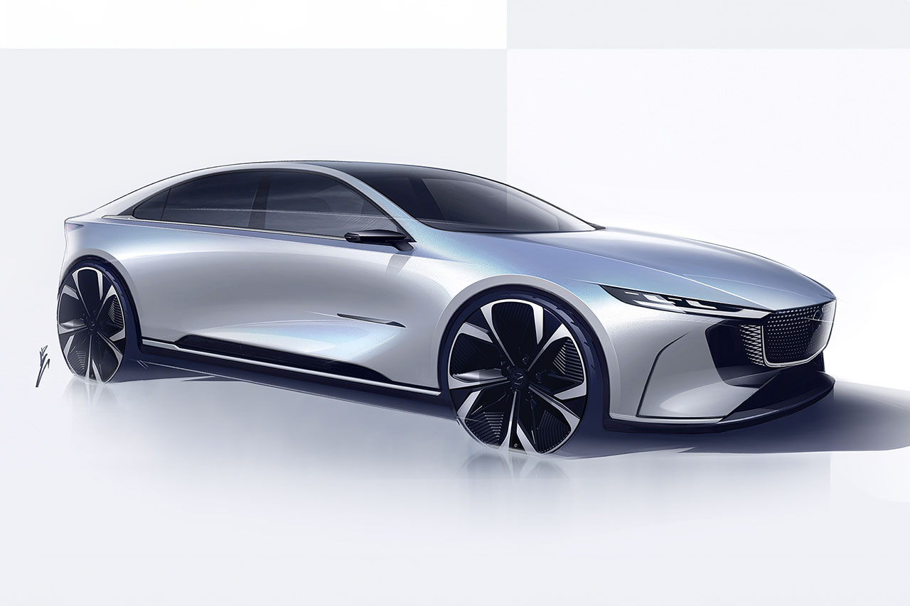Mazda6e Zukunftsskizze
