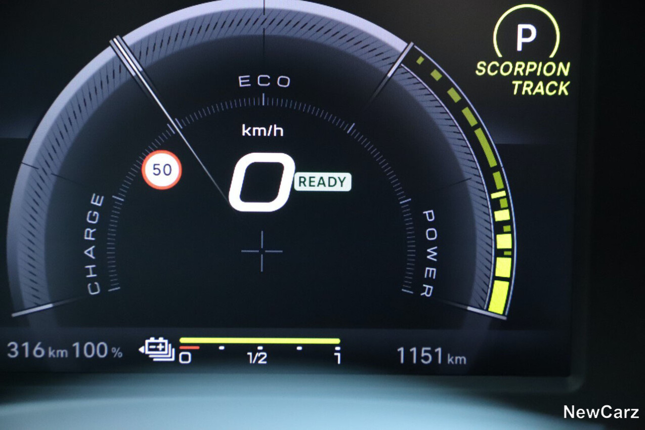 Abarth 600e Fahrmodus Scorpion Track