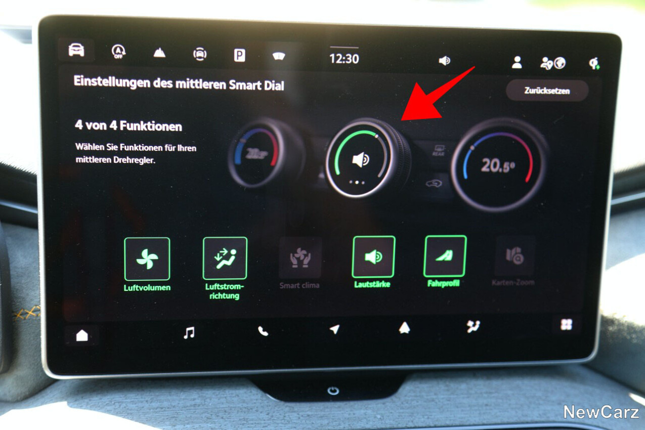 Skoda Kodiaq 4x4 Smart Dial Einstellung