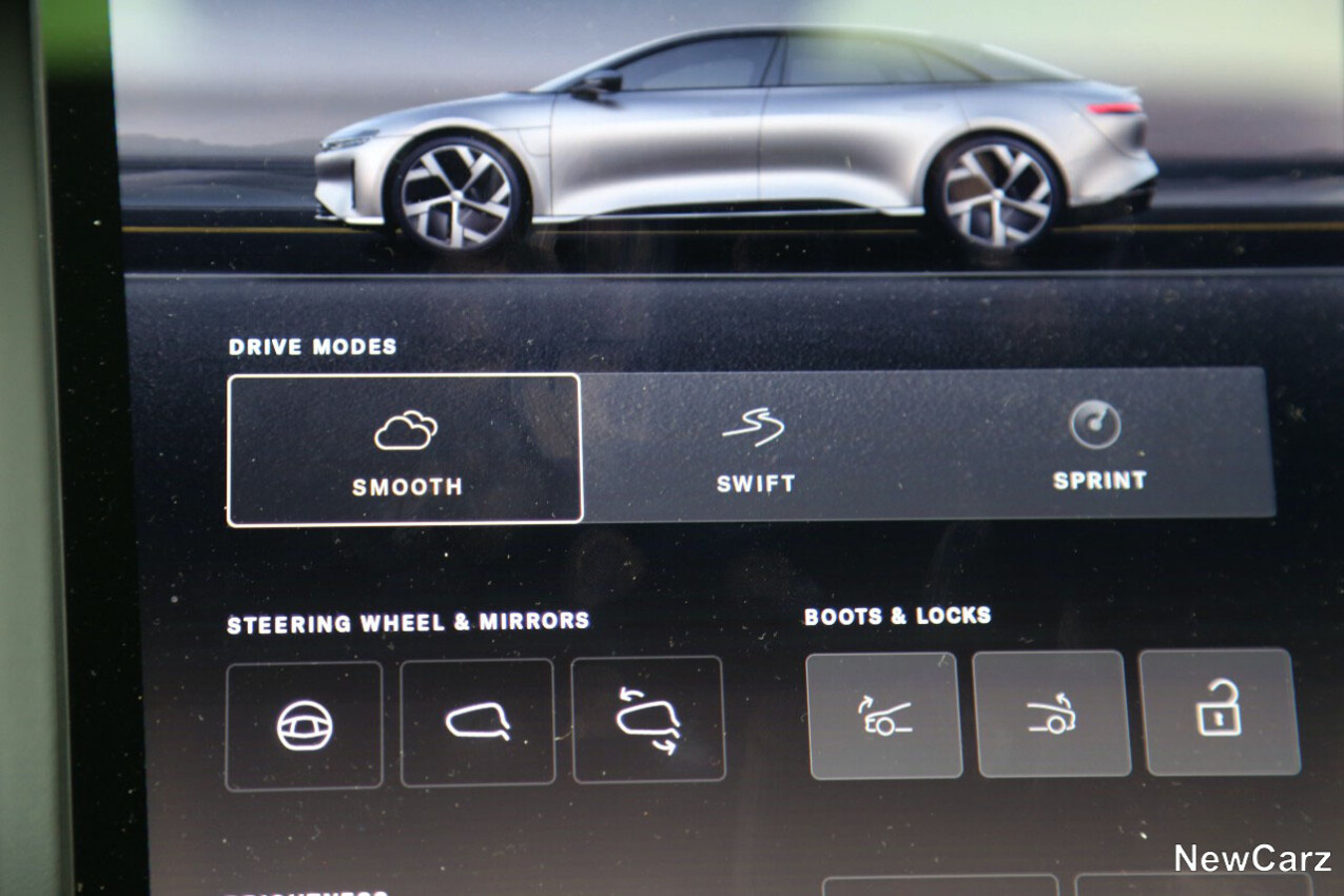 Lucid Air Pure Fahrmodi