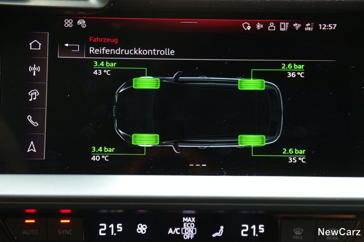 Audi RS3 Sportback Fahrzeug-Parameter